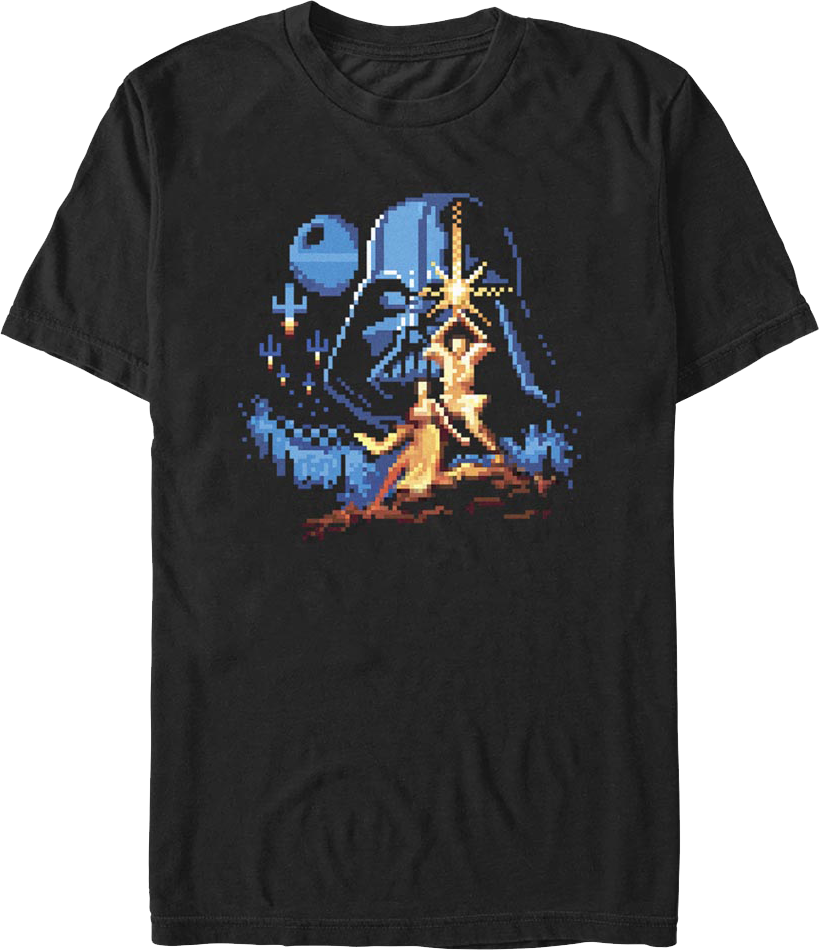 Pixel Art Poster Star Wars T-Shirt