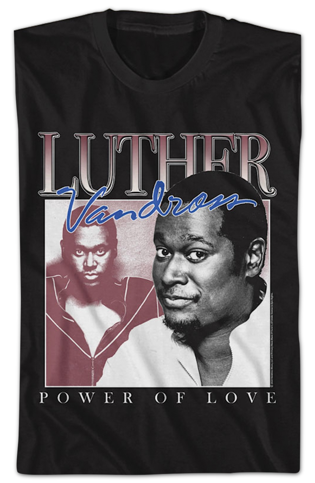 Power Of Love Collage Luther Vandross T-Shirt product image 2