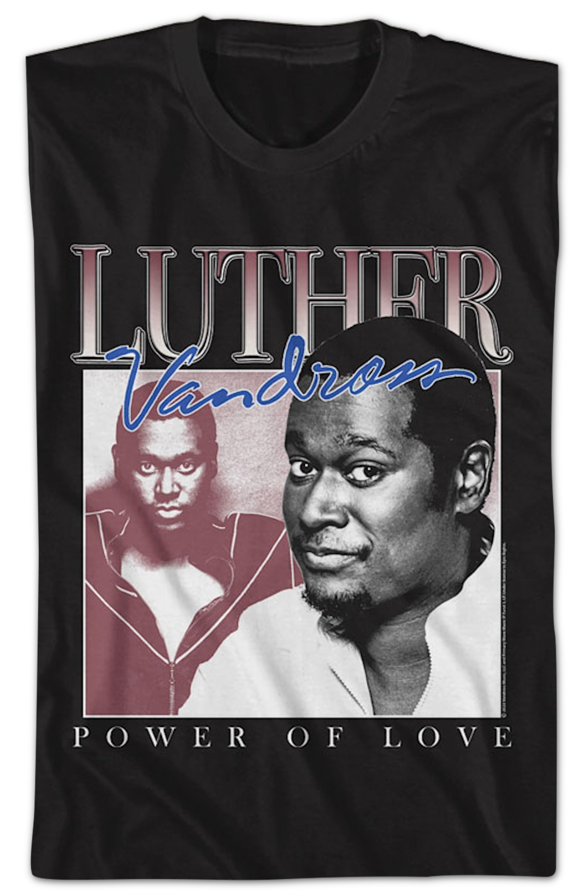 Power Of Love Collage Luther Vandross T-Shirt product image 2