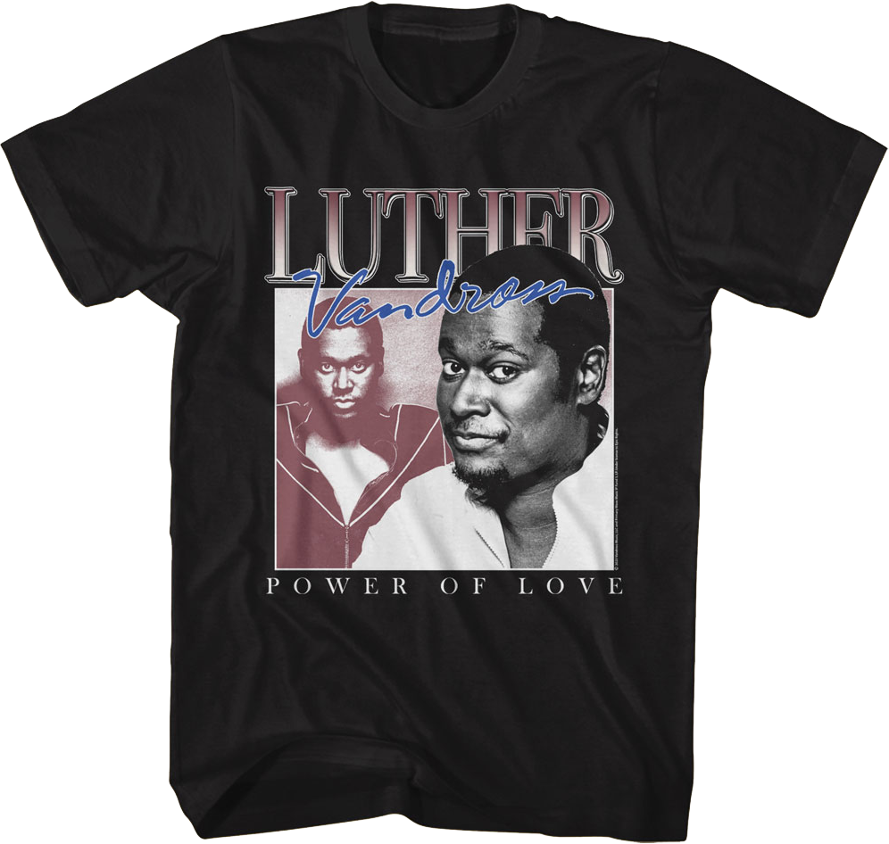 Power Of Love Collage Luther Vandross T-Shirt product image 1