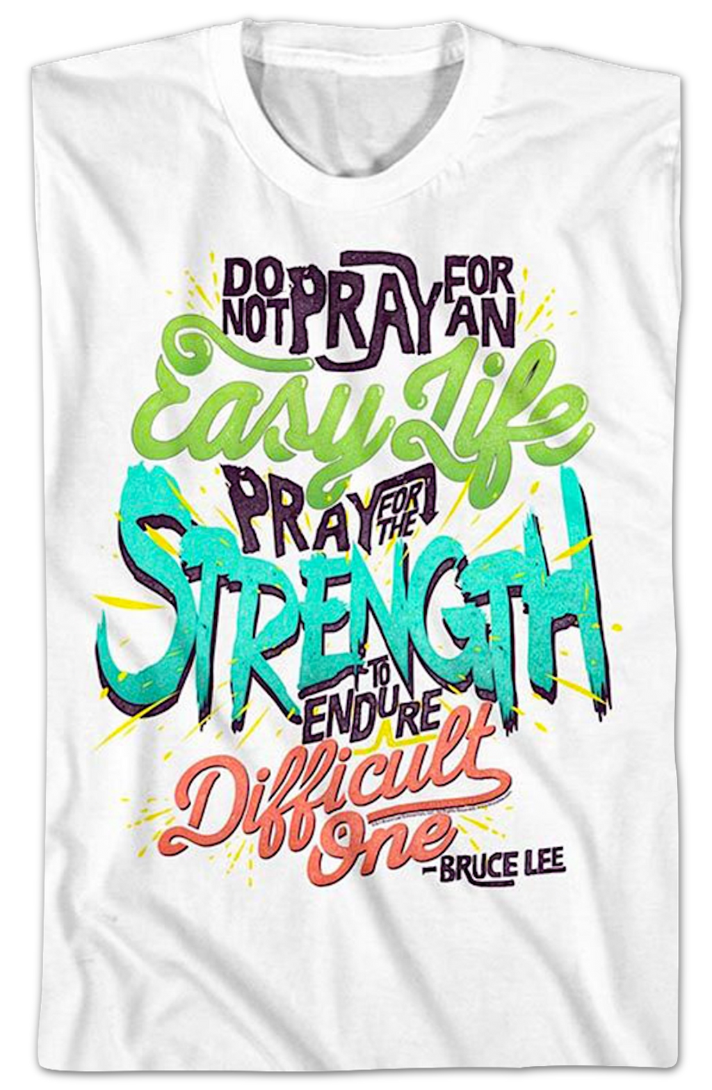 Pray For Strength Bruce Lee T-Shirt product image 2