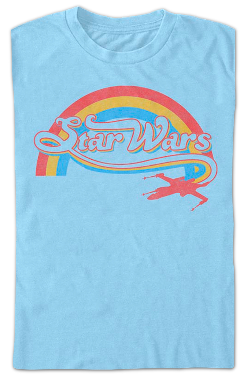 Rainbow X-Wing Logo Star Wars T-Shirt product image 2