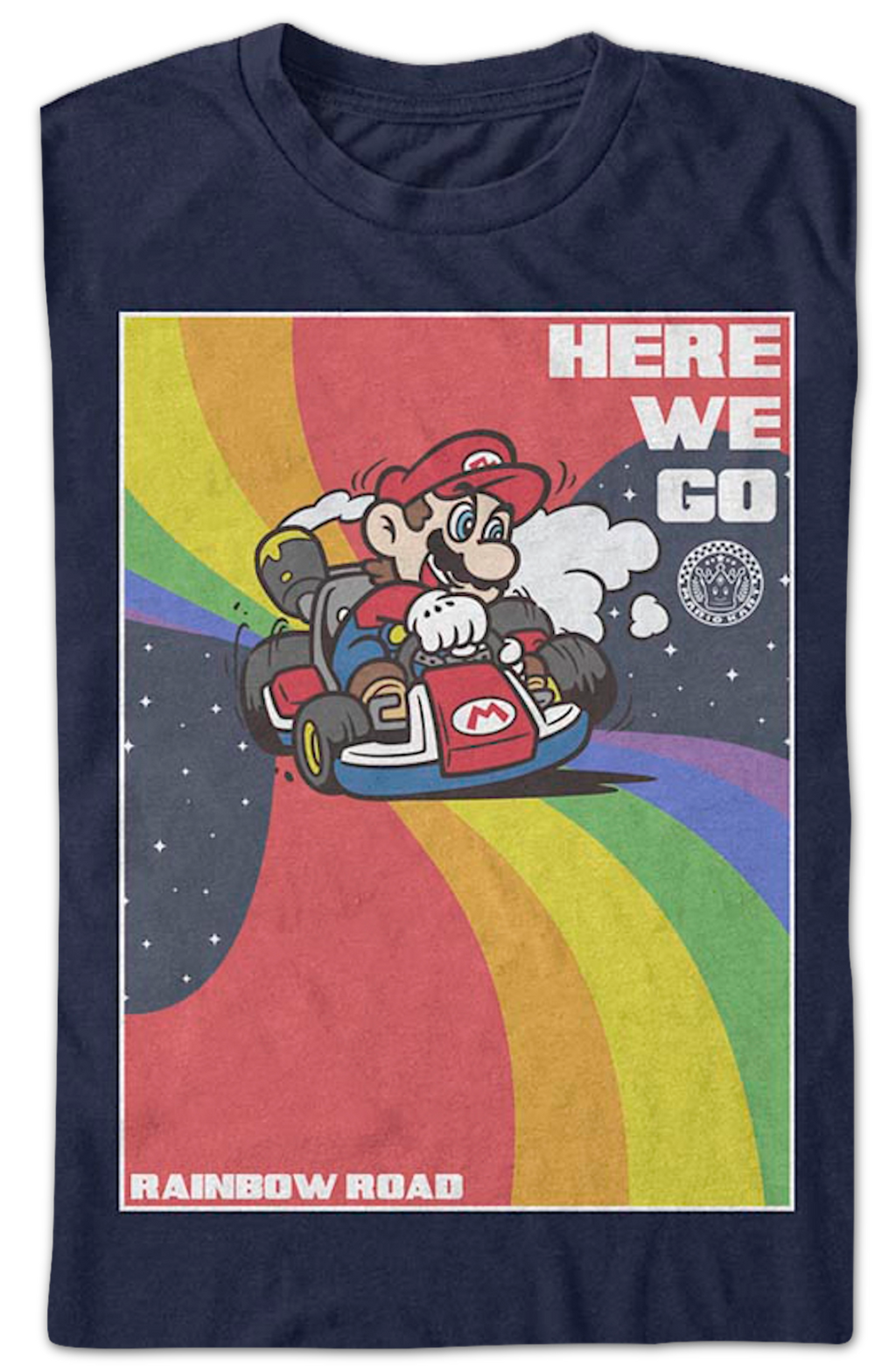 Rainbow Road Mario Kart T-Shirt product image 2