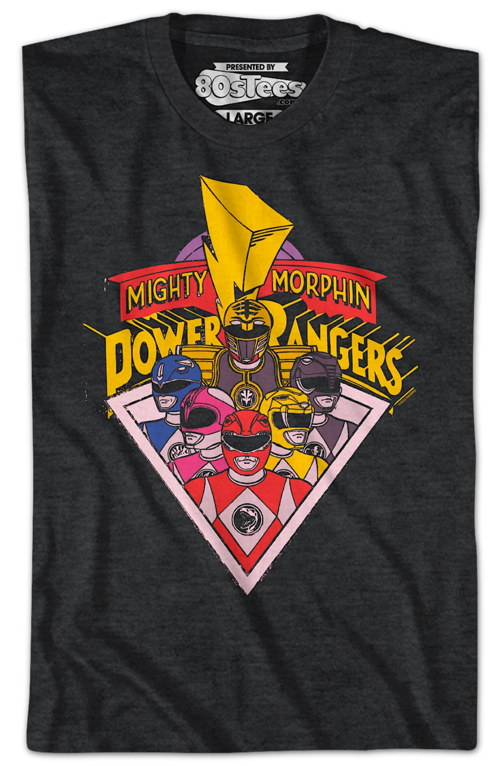 Rangers And Logo Mighty Morphin Power T-Shirt product image 2