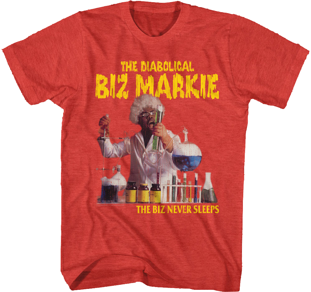 Red Biz Never Sleeps Markie T-Shirt product image 1