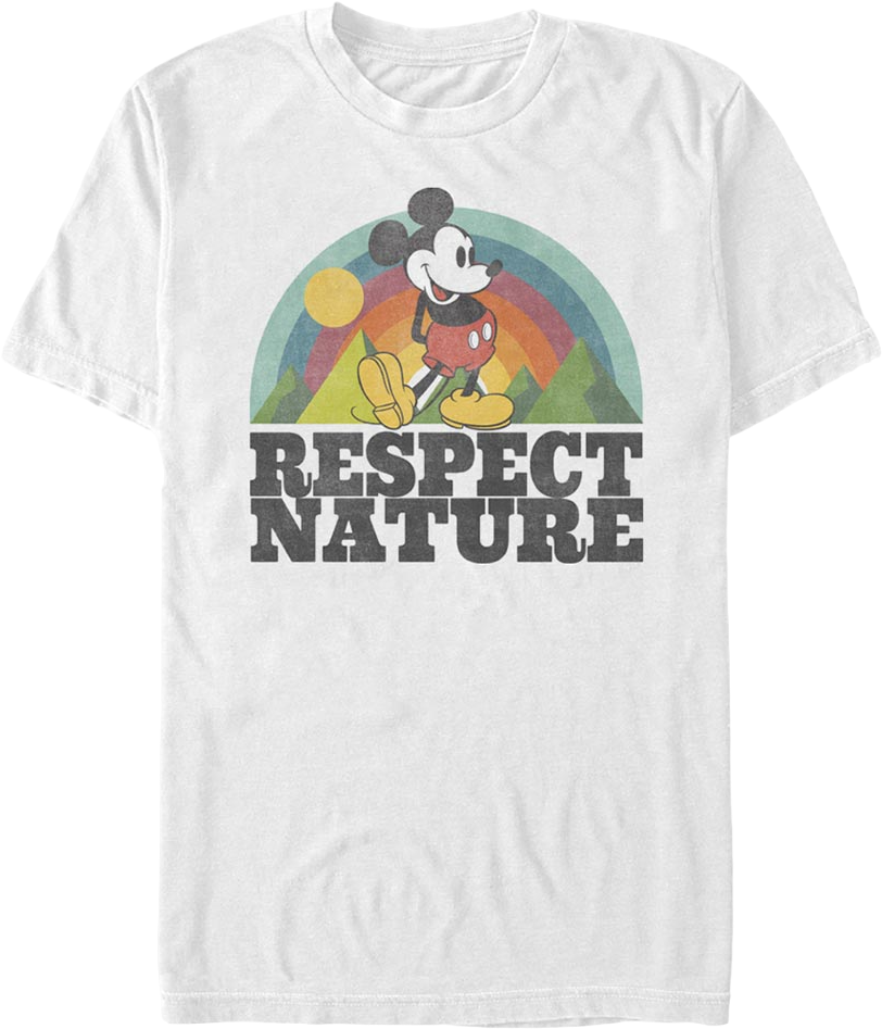 Respect Nature Mickey Mouse Disney T-Shirt product image 1