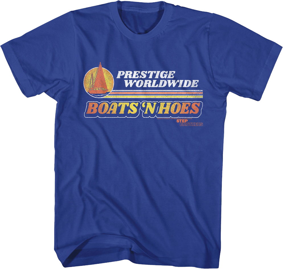 Retro Boats 'N Hoes Step Brothers T-Shirt product image 1