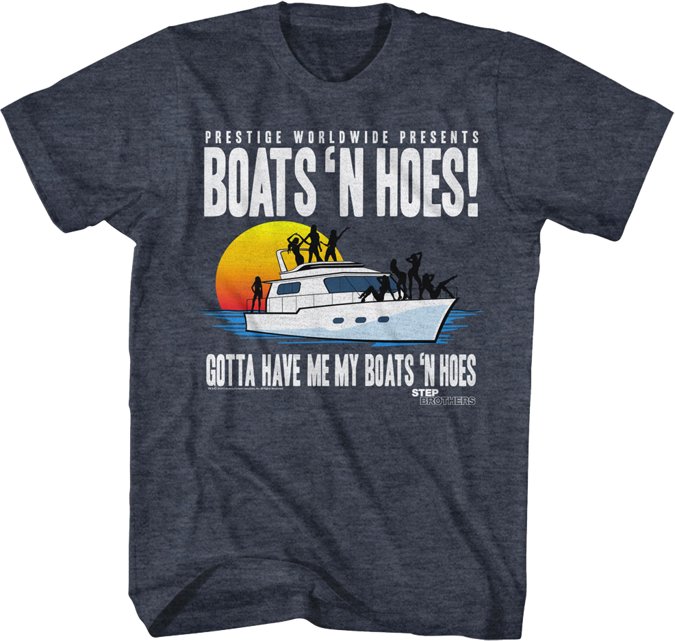 Retro Boats 'N Hoes Step Brothers T-Shirt product image 1
