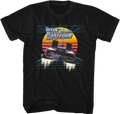 Retro DeLorean And Sunset Back To The Future T-Shirt product image 1