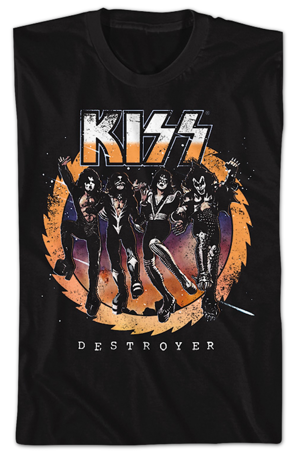 Retro Destroyer Front & Back KISS T-Shirt product image 2