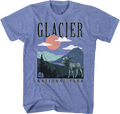 Retro Glacier National Park T-Shirt product image 1