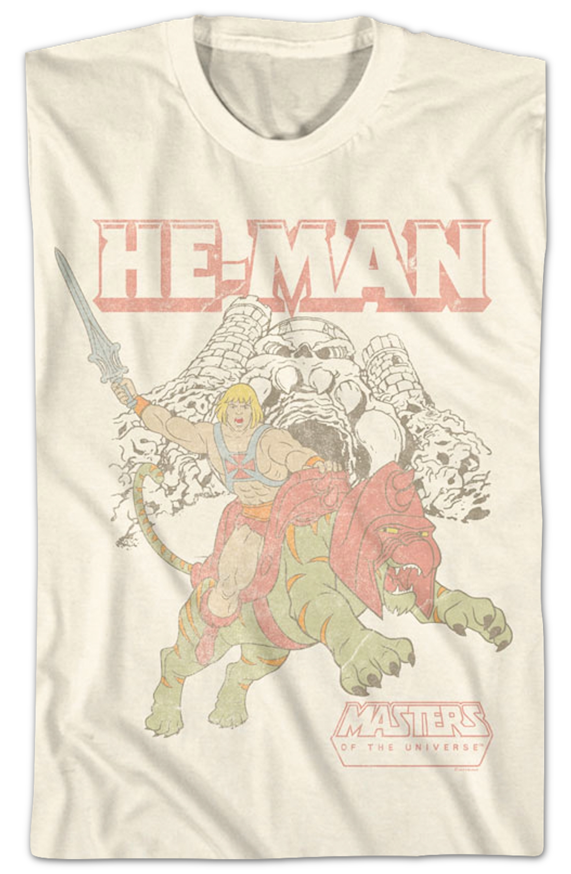 Retro He-Man & Battle Cat Masters of the Universe T-Shirt product image 2