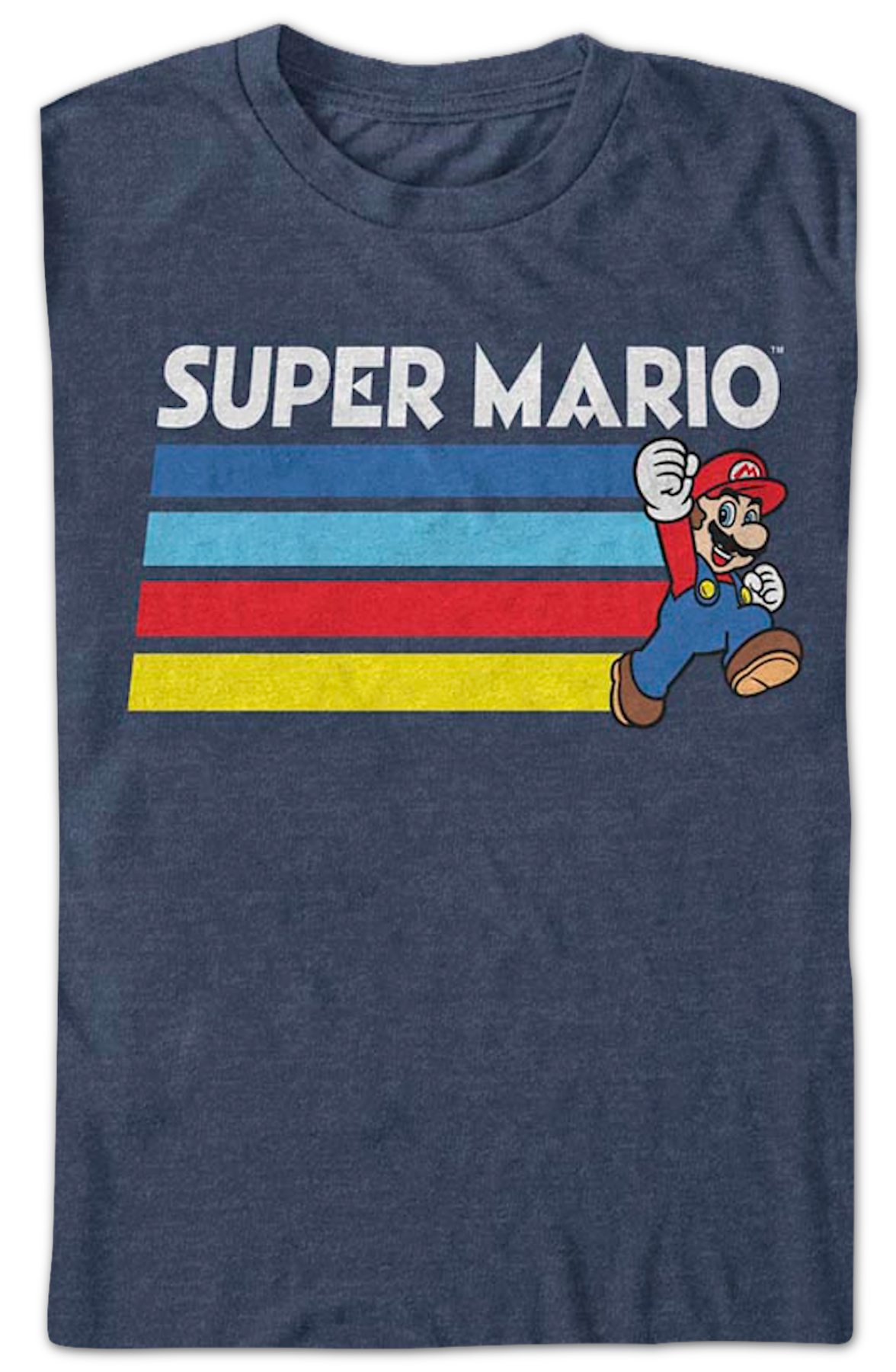 Retro Jump Stripes Super Mario Bros. T-Shirt product image 2