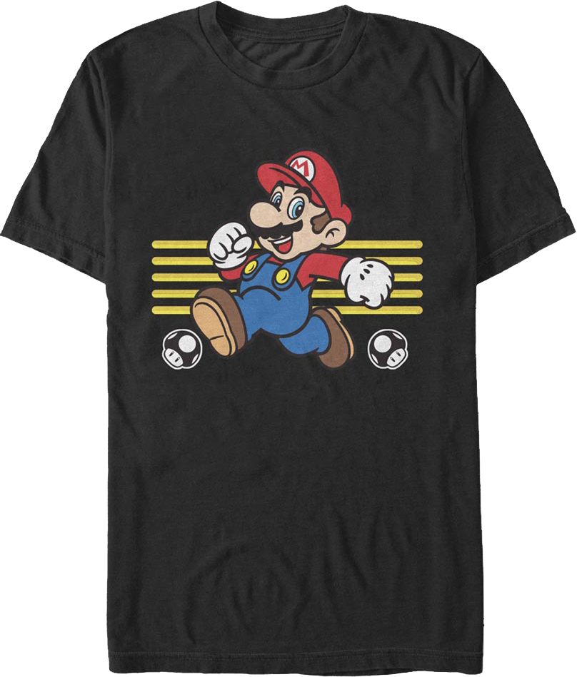 Retro Run Pose Super Mario Bros. T-Shirt product image 1