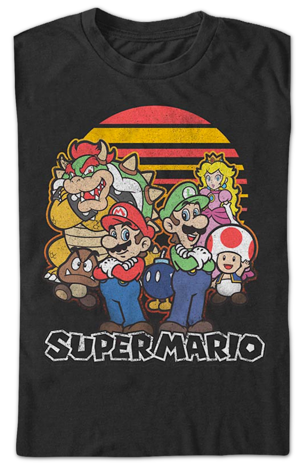Retro Sunset Super Mario Bros. T-Shirt product image 2