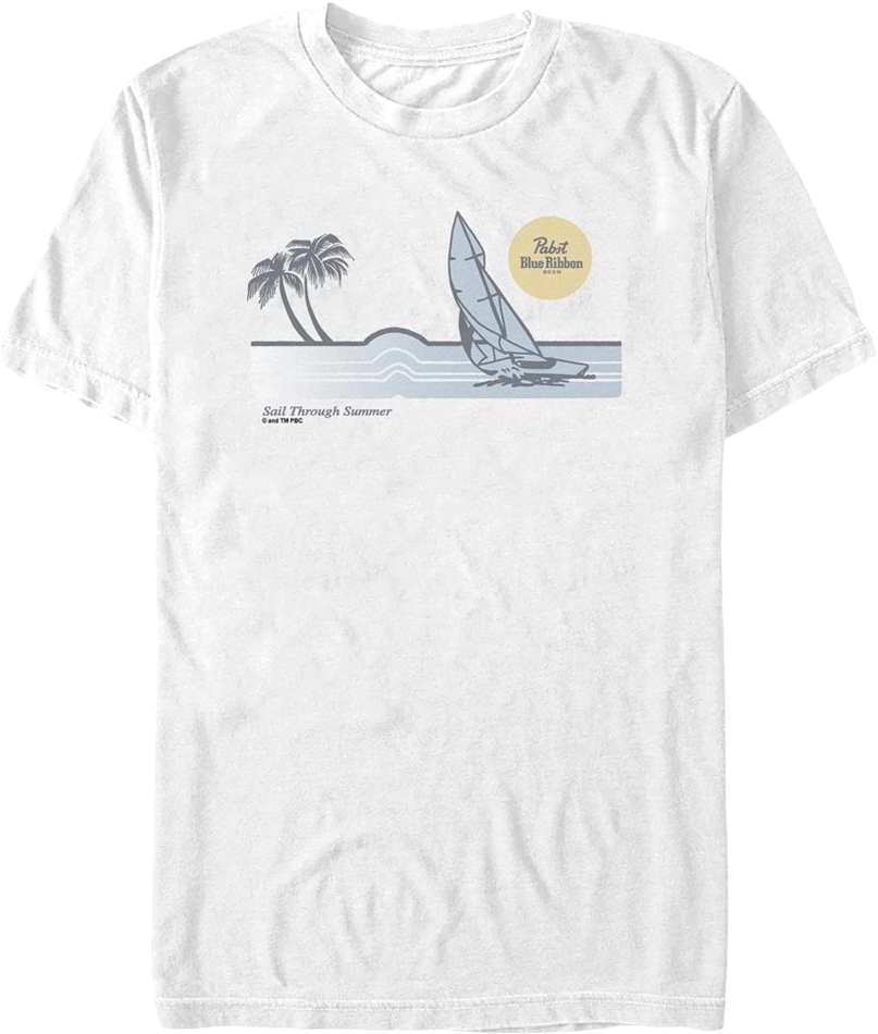 Sail Through Summer Pabst Blue Ribbon T-Shirt product image 1