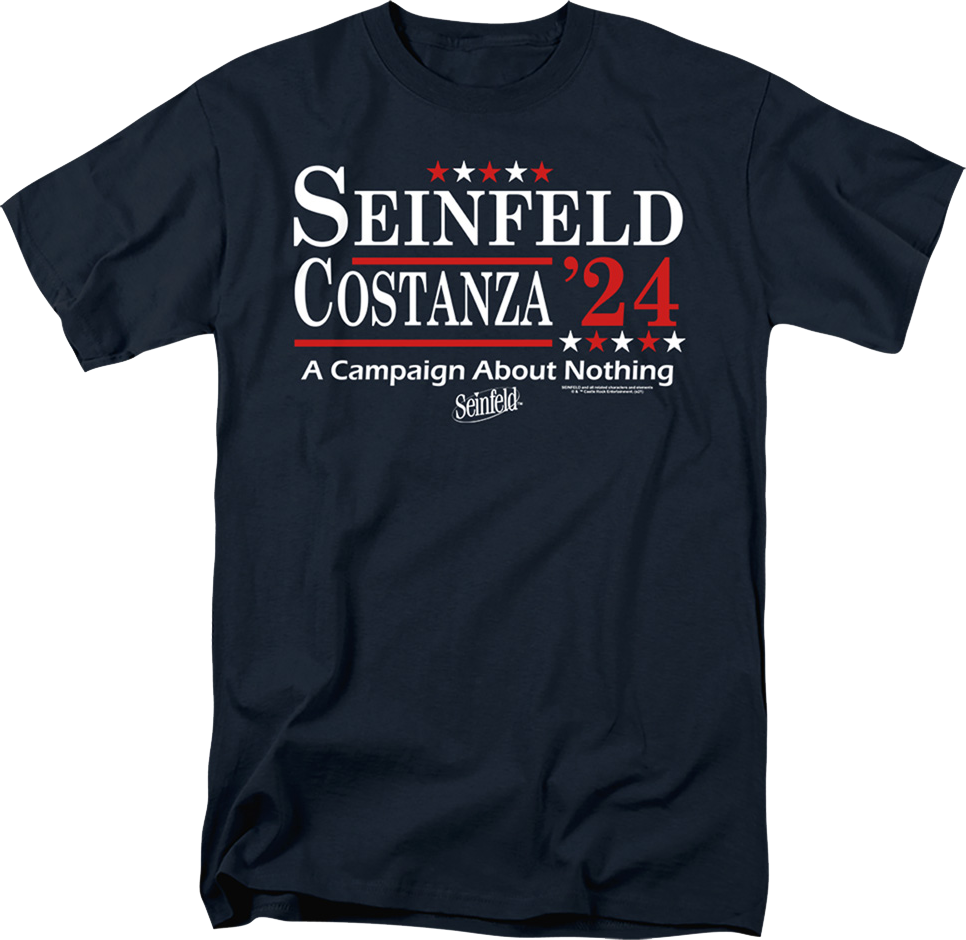 Seinfeld & Costanza '24 Campaign Poster Seinfeld T-Shirt