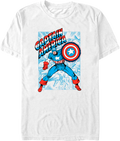 White Shielded Captain America Marvel Comics T-Shirt product image 1
