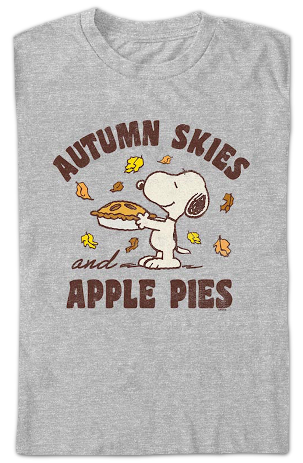 Snoopy Autumn Skies and Apple Pies Peanuts T-Shirt product image 2