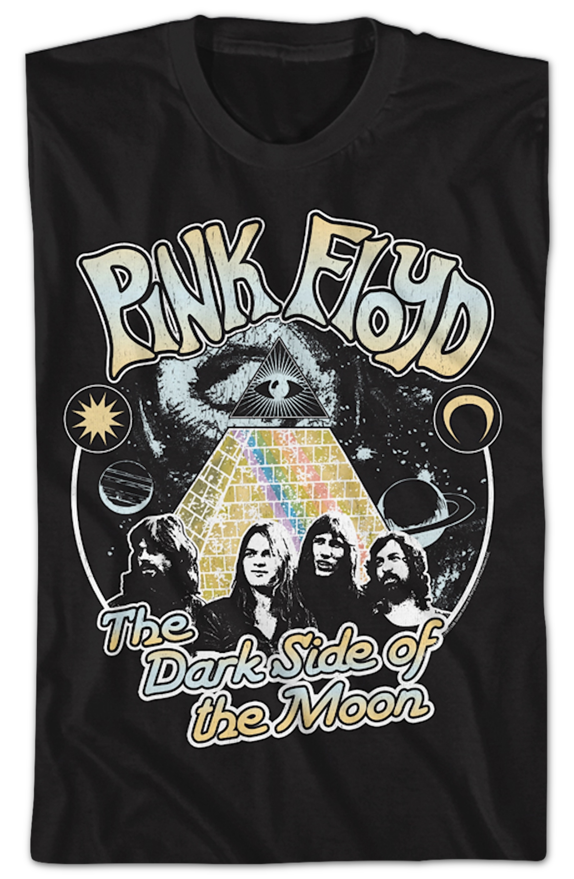 Space Pyramid Dark Side of the Moon Pink Floyd T-Shirt product image 2
