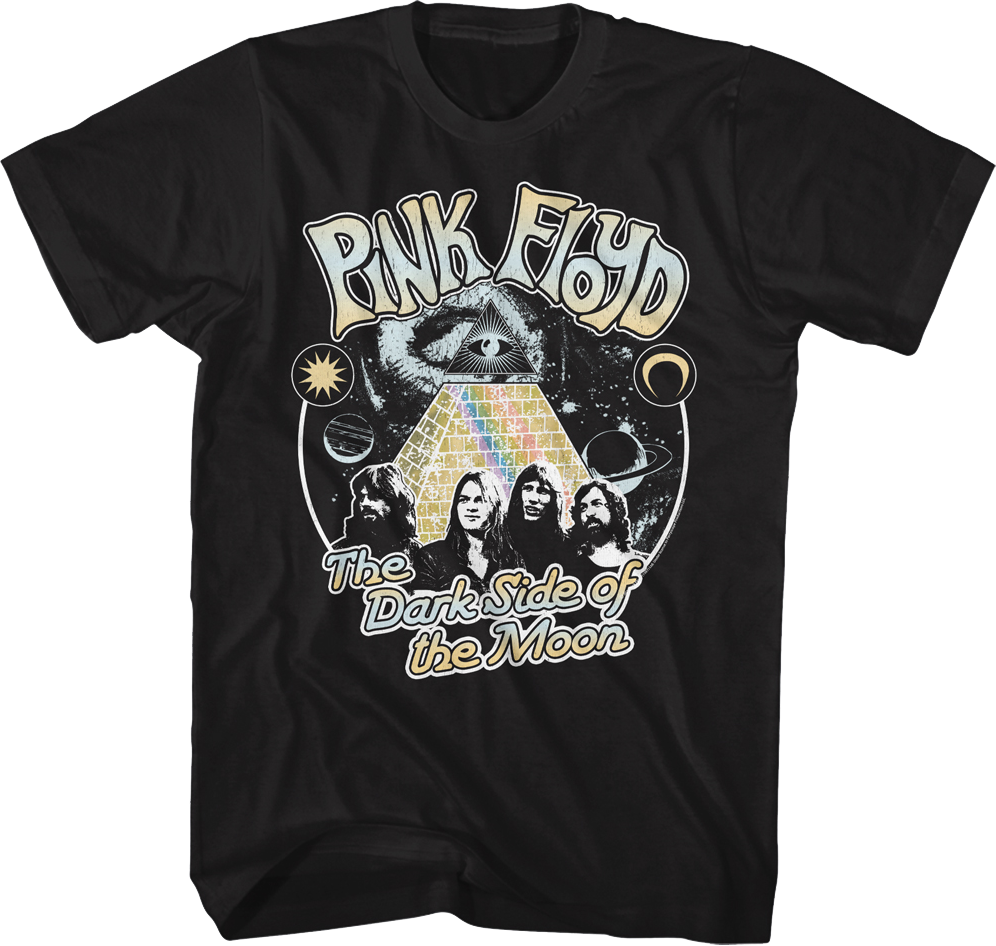 Space Pyramid Dark Side of the Moon Pink Floyd T-Shirt product image 1