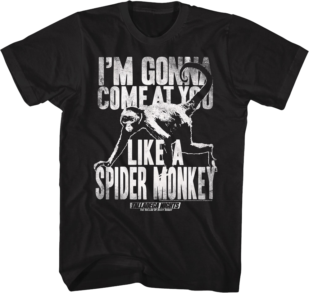 Spider Monkey Talladega Nights T-Shirt product image 1