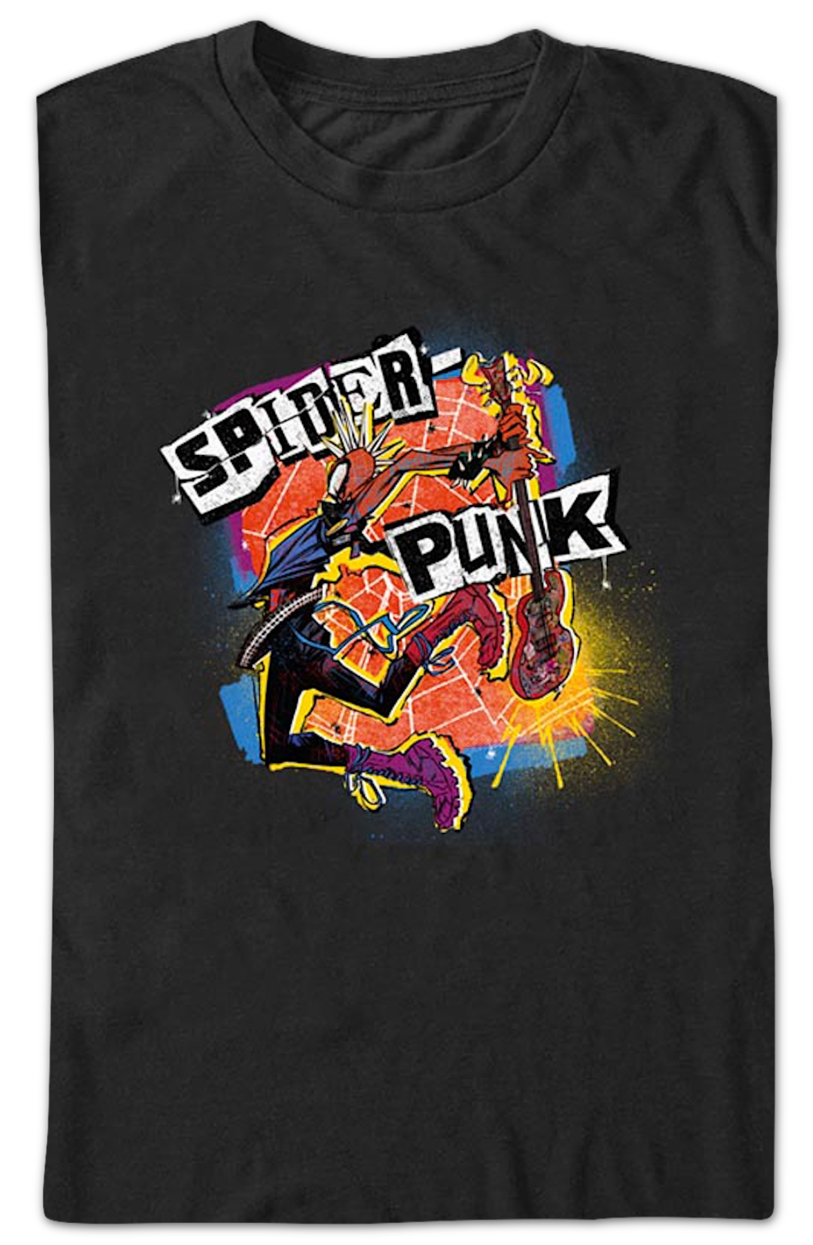 Spider-Punk Guitar Marvel Comics T-Shirt product image 2