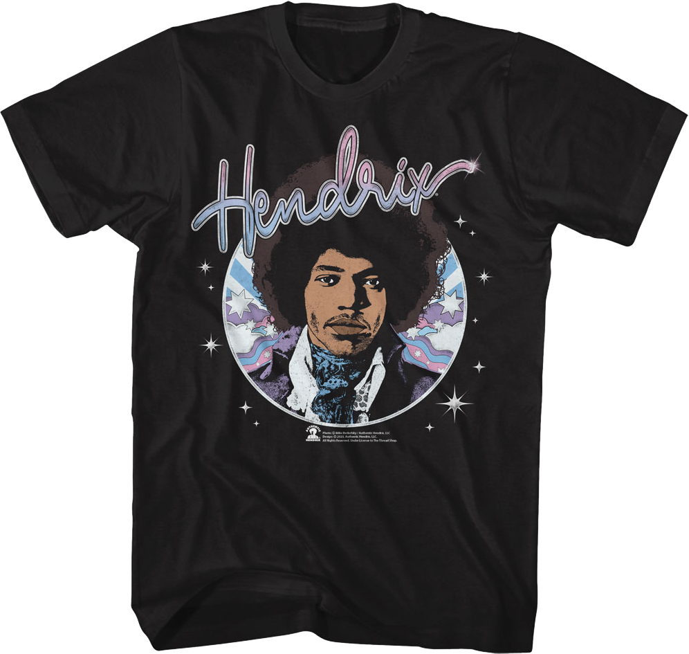 Starry Circle Jimi Hendrix T-Shirt product image 1
