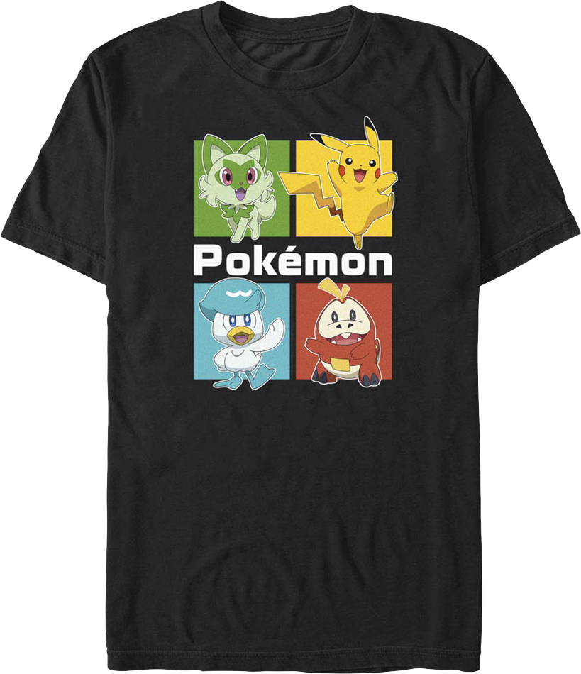Starter Squares Pokemon T-Shirt product image 1
