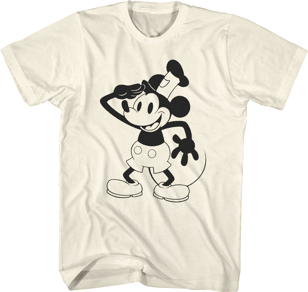 Steamboat Willie Salute Disney T-Shirt
