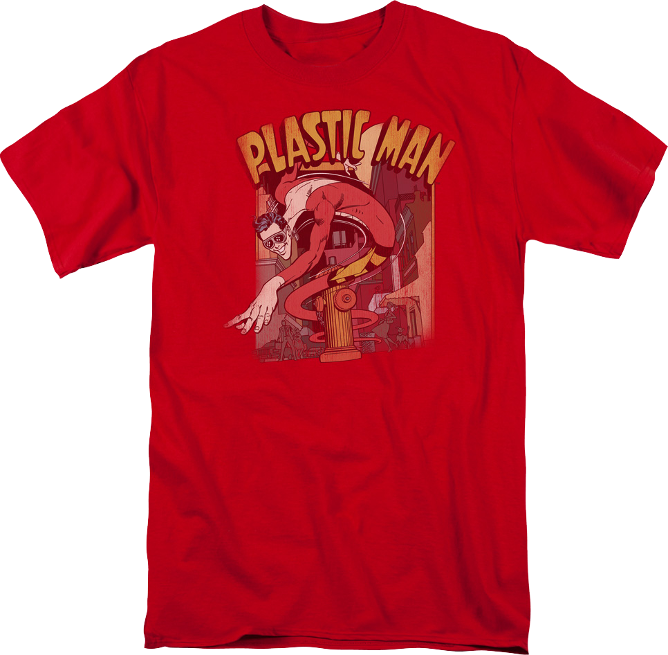 Stretchable Plastic Man DC Comics T-Shirt product image 1