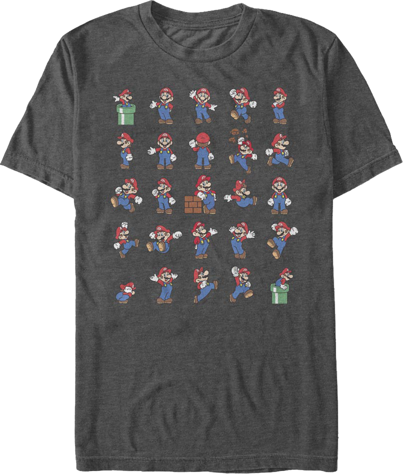 Super Mario Poses Nintendo T-Shirt product image 1