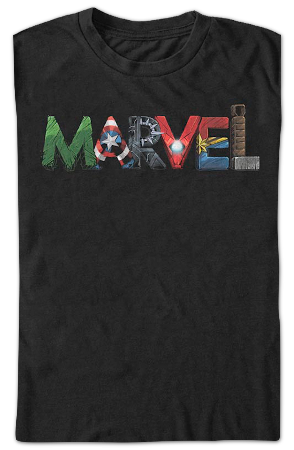 Superhero Letters Logo Marvel Comics T-Shirt product image 2