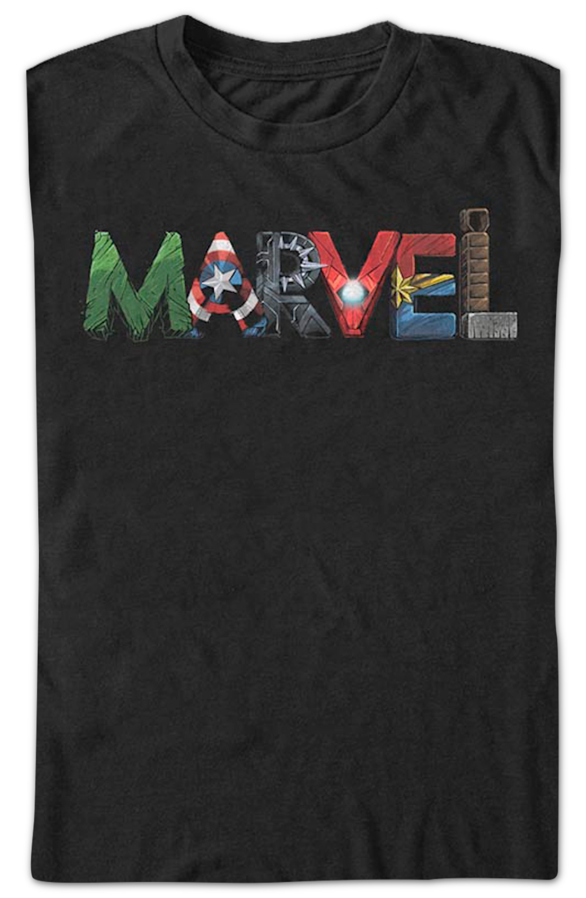 Superhero Letters Logo Marvel Comics T-Shirt product image 2