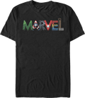 Superhero Letters Logo Marvel Comics T-Shirt product image 1