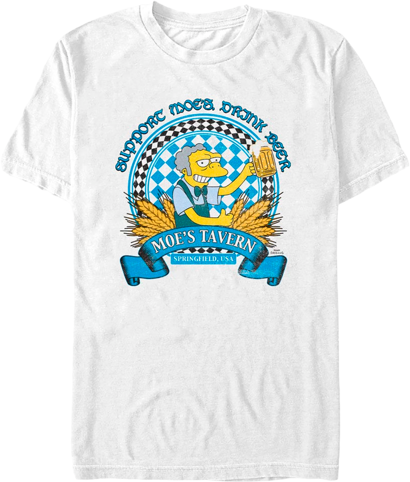 Support Moe's Tavern The Simpsons T-Shirt product image 1