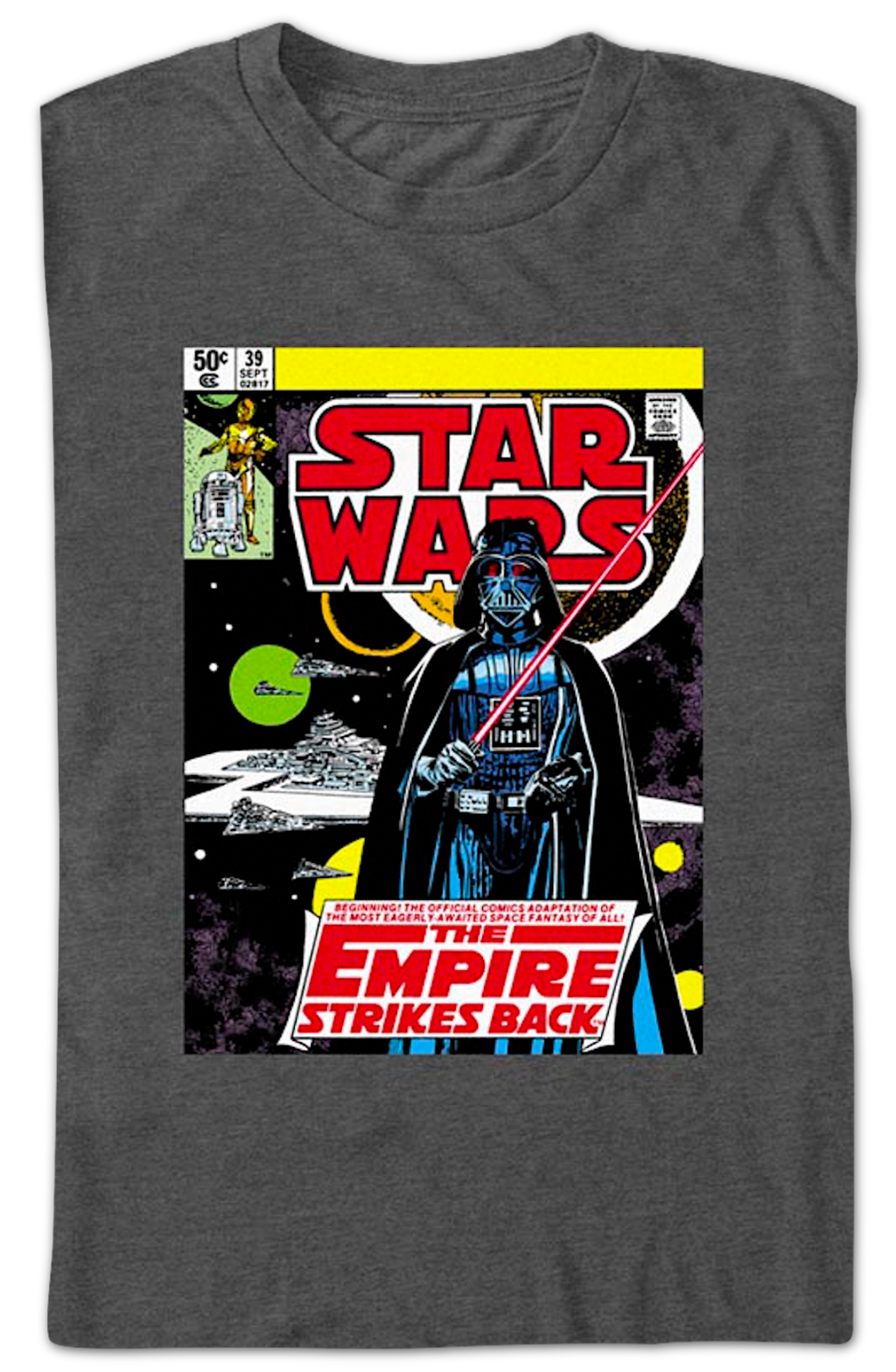 The Empire Strikes Back Comic Book Cover Star Wars T-Shirt product image 2