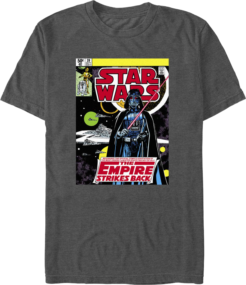The Empire Strikes Back Comic Book Cover Star Wars T-Shirt product image 1