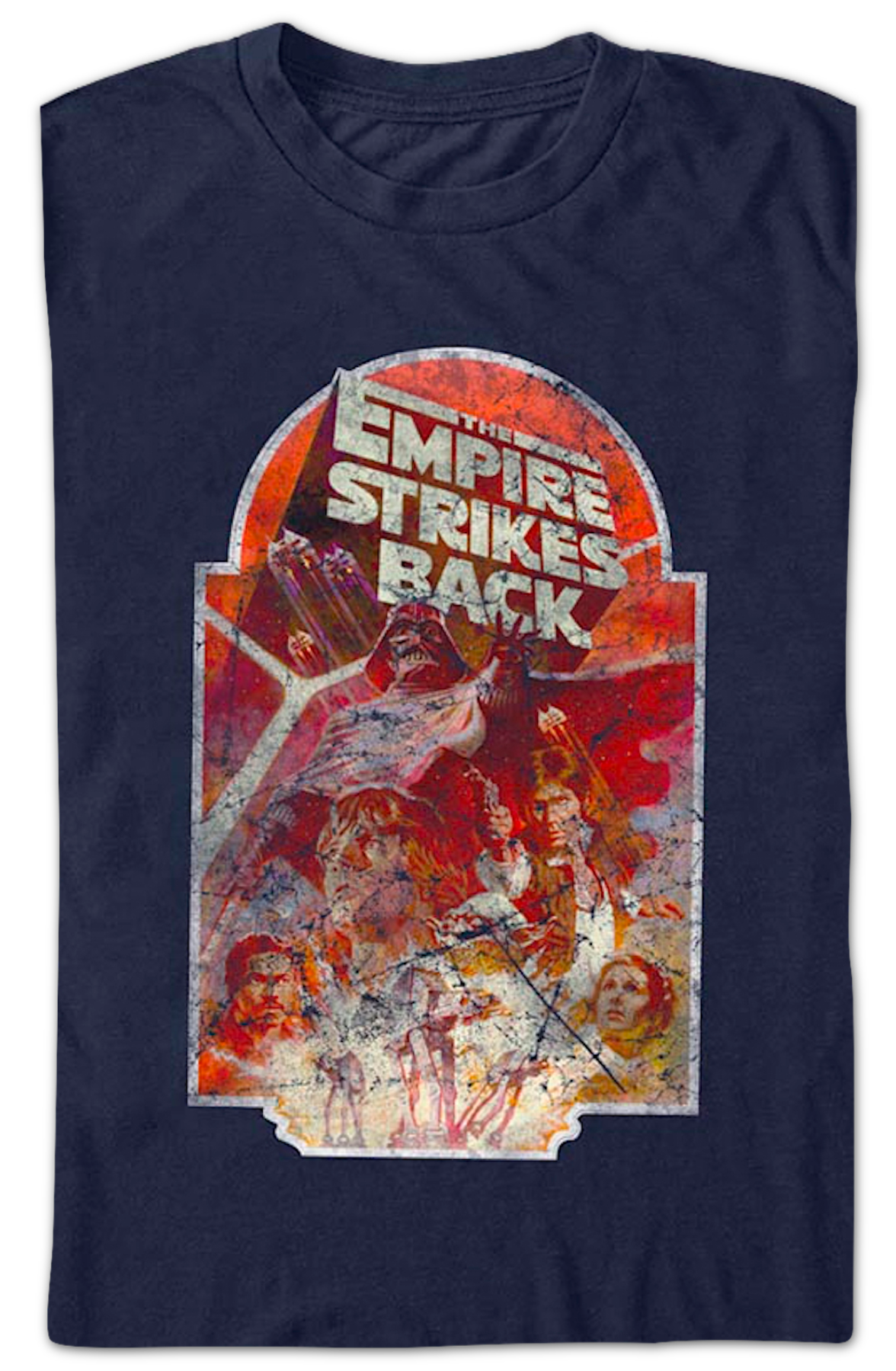 The Empire Strikes Back Distressed Poster Star Wars T-Shirt