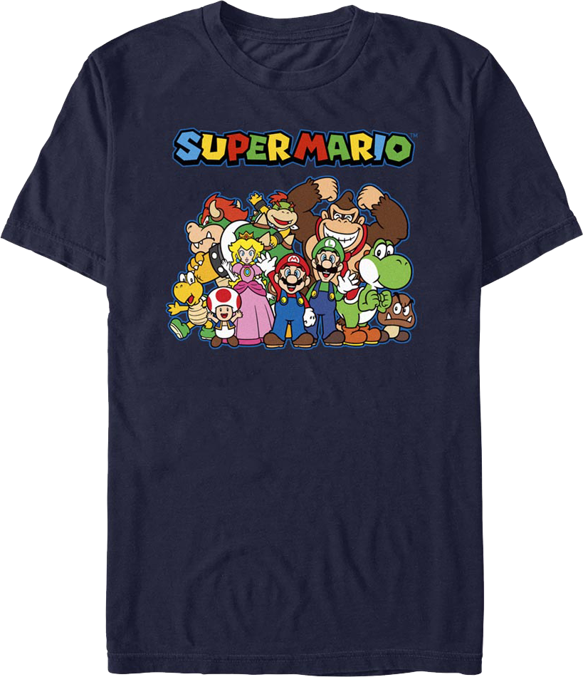 The Gang's All Here Super Mario Bros. T-Shirt product image 1