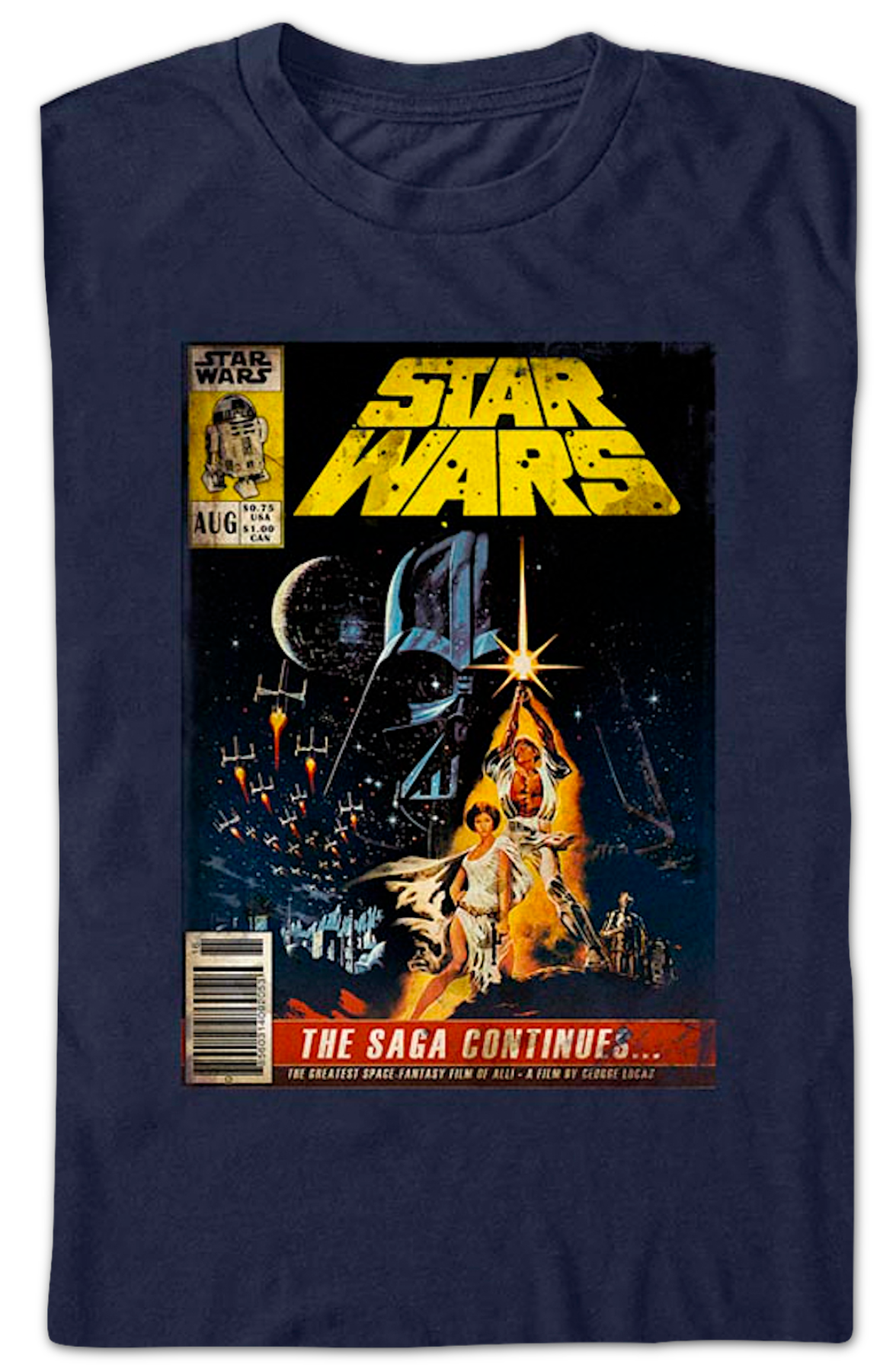 The Saga Continues Comic Book Cover Star Wars T-Shirt product image 2
