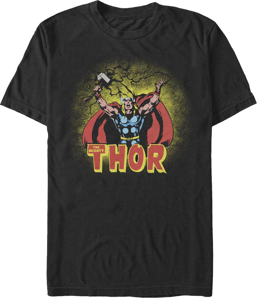 Thor Summon Lightning Marvel Comics T-Shirt product image 1