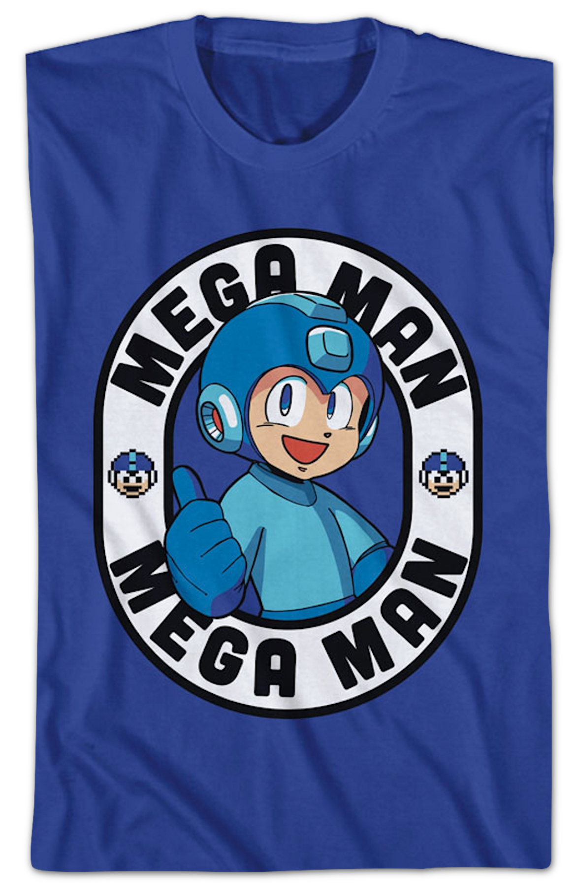 Thumbs Up Oval Mega Man T-Shirt product image 2