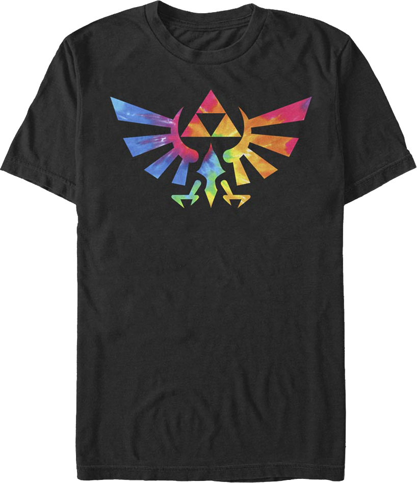Tie Dye Trifoce Logo Legend of Zelda T-Shirt product image 1