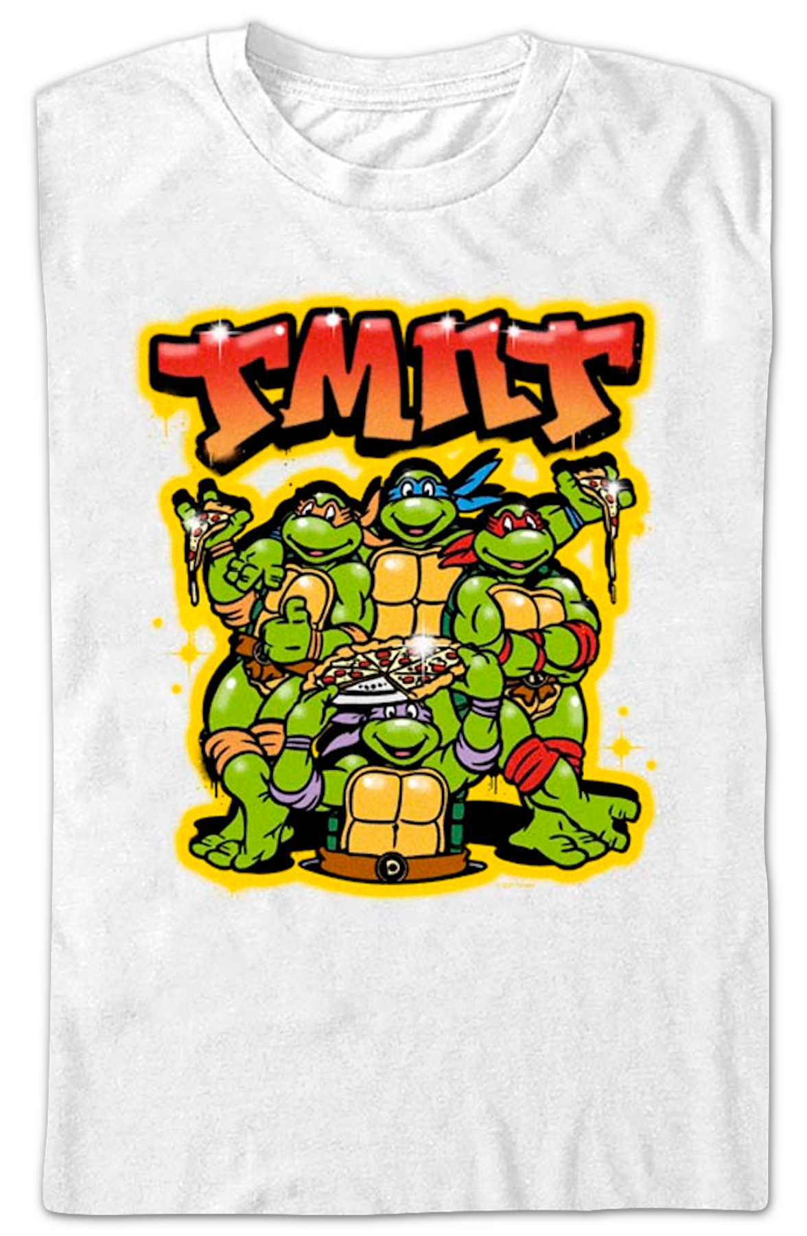 TMNT Airbrush Graffiti Teenage Mutant Ninja Turtles T-Shirt product image 2