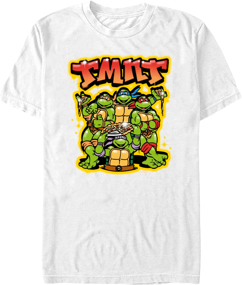 TMNT Airbrush Graffiti Teenage Mutant Ninja Turtles T-Shirt product image 1