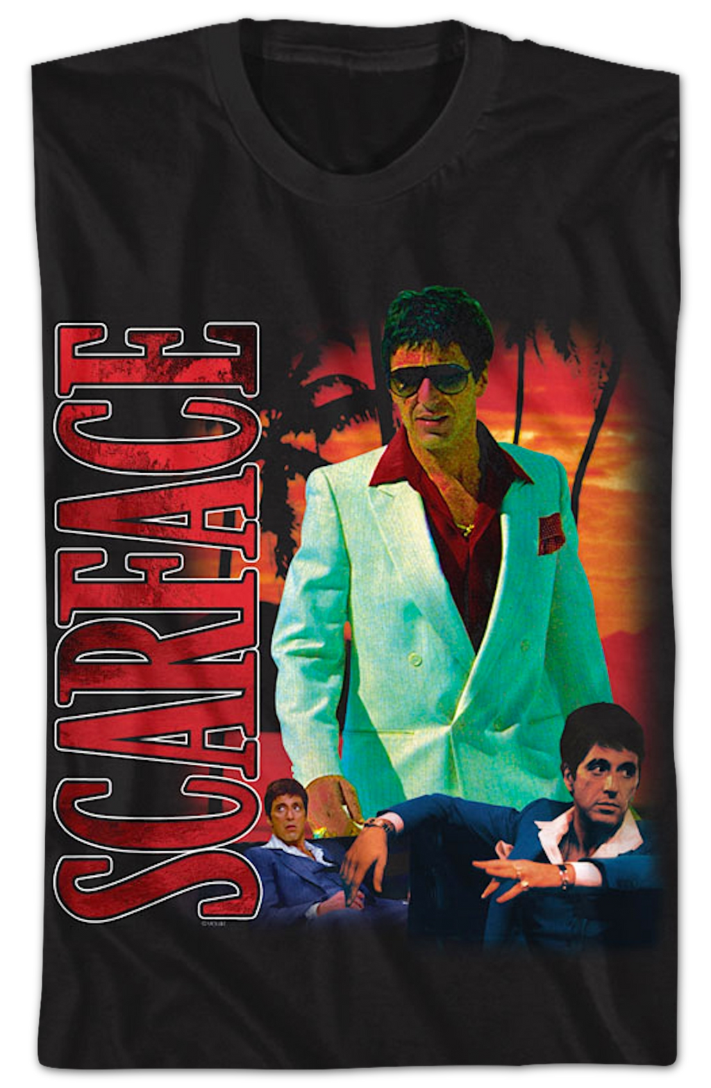Tony Montana Collage Scarface T-Shirt product image 2