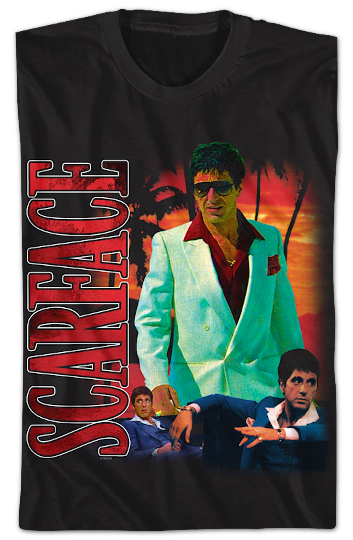 Tony Montana Collage Scarface T-Shirt product image 2