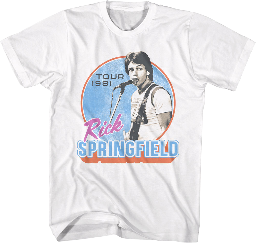 Tour 1981 Rick Springfield T-Shirt product image 1