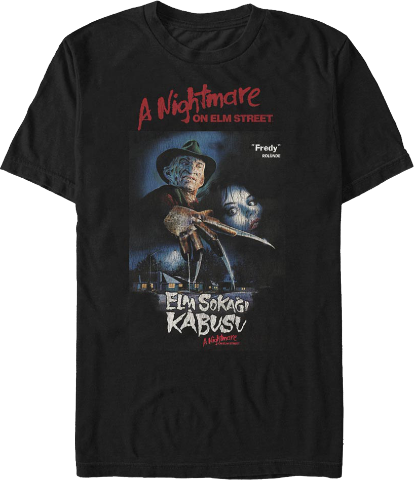 Turkish Poster A Nightmare On Elm Street T-Shirt